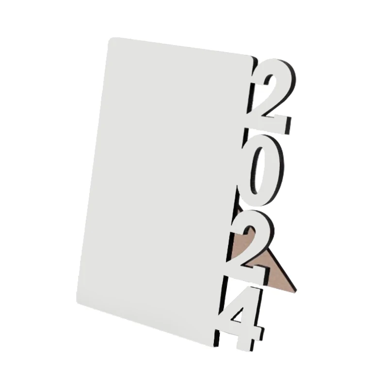 2024 Hot Sales Blank Sublimation Photo Panel Frame Diy Photo Printing Mdf Wooden Board Plate Gift