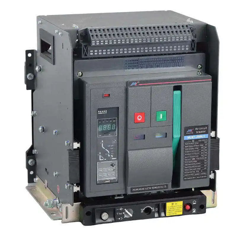 Delixi Cdw6i Model ACB 630A 1600A 3200A 6300A Air Circuit Breaker High Voltage 3P 4P 50/60 Hz Li Circuit Breakers