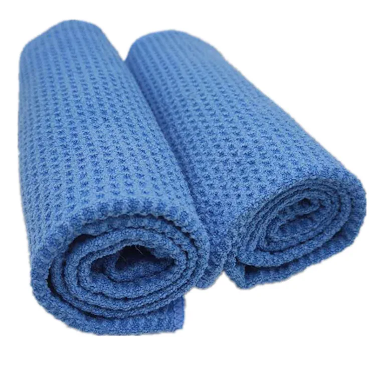Quick dry waffle weave towel cleaning cloths microfiber Glass Cleaning Towel kitchen Super absorbent sports towel