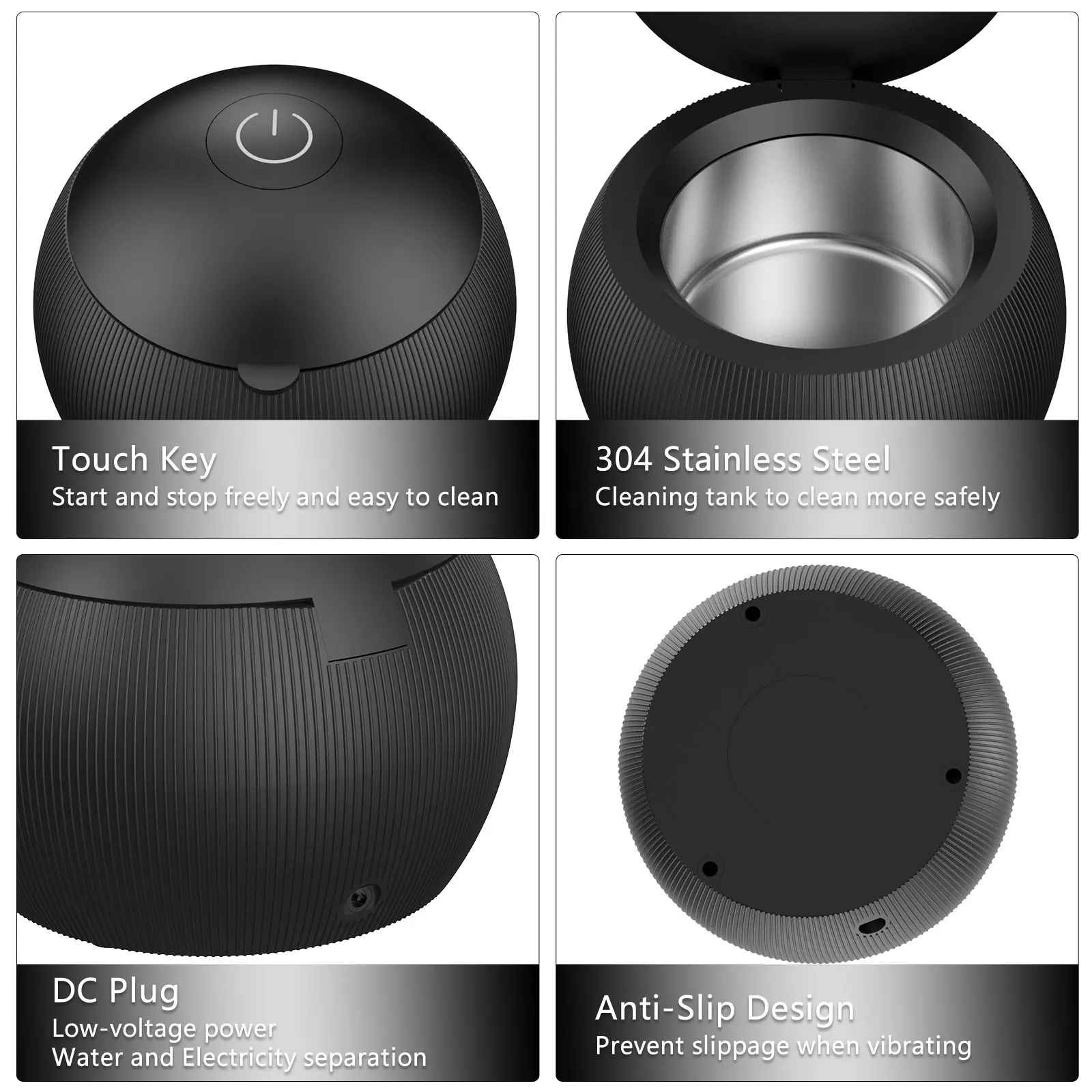 Персональный OEM мини-бытовой Прозрачный Фиксатор для зубных протезов, ультразвуковой очиститель ювелирных изделий