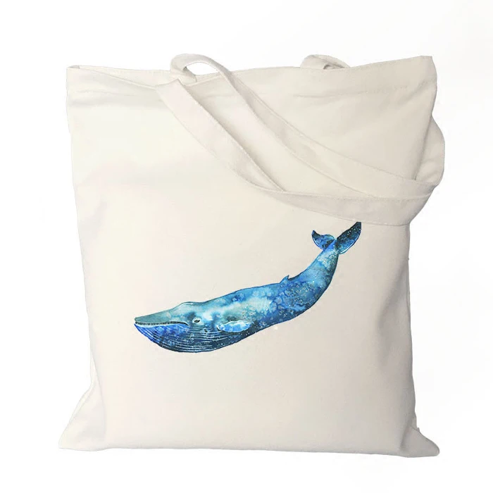 High quality wholesales costom white shopping handled canvas bag
