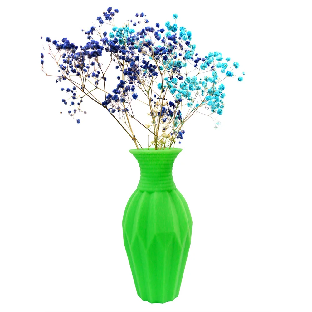 Unbreakable Silicone Vase Drop-Resistant Ceramic Shape for Dried Flower Home Decoration Plastic Vases Genre