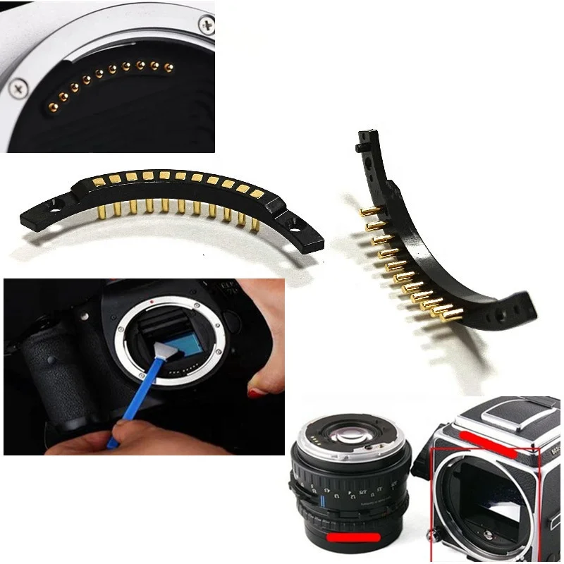 11PIN Conductive Semicircular SLR Camera Lens Pogo Pin Connector