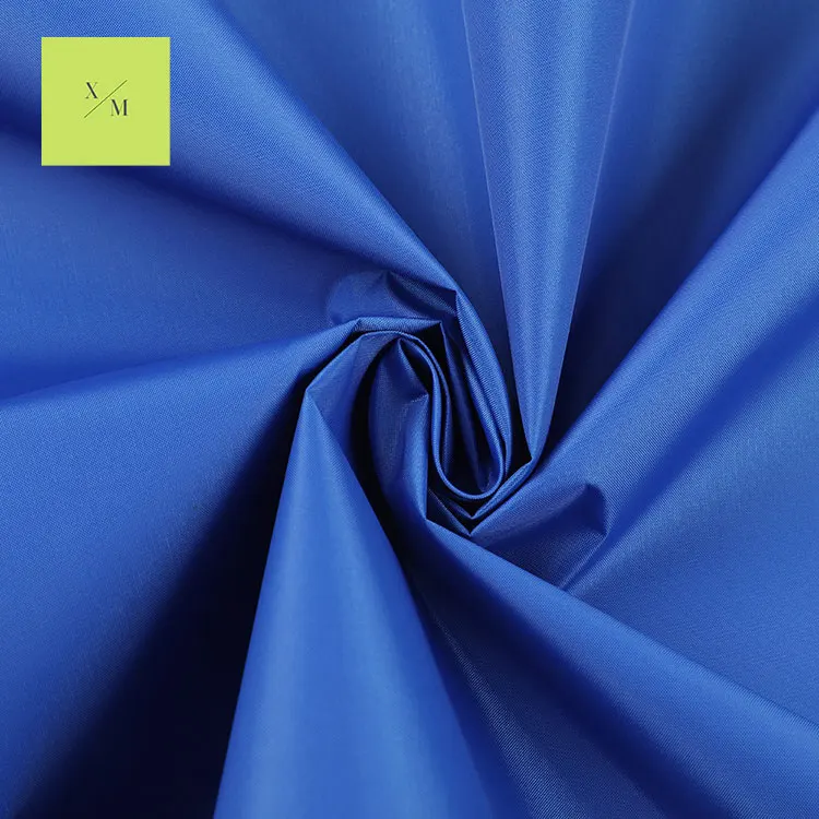 
High density Polyestrer woven 210T PU SILVER COATING 63GSM plain with windproof water resistant lining outdoor umbrella 