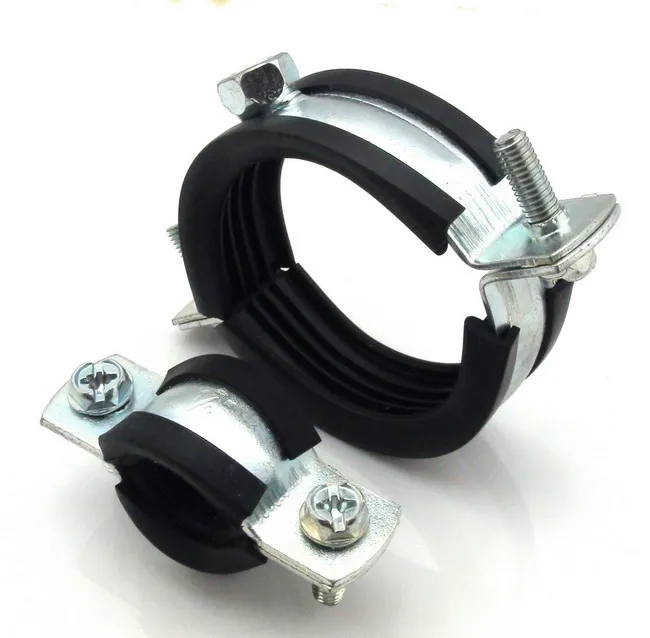 Heavy duty Pipe Clamp with Epdm rubber used for plumbing, hose clamp tube clamp