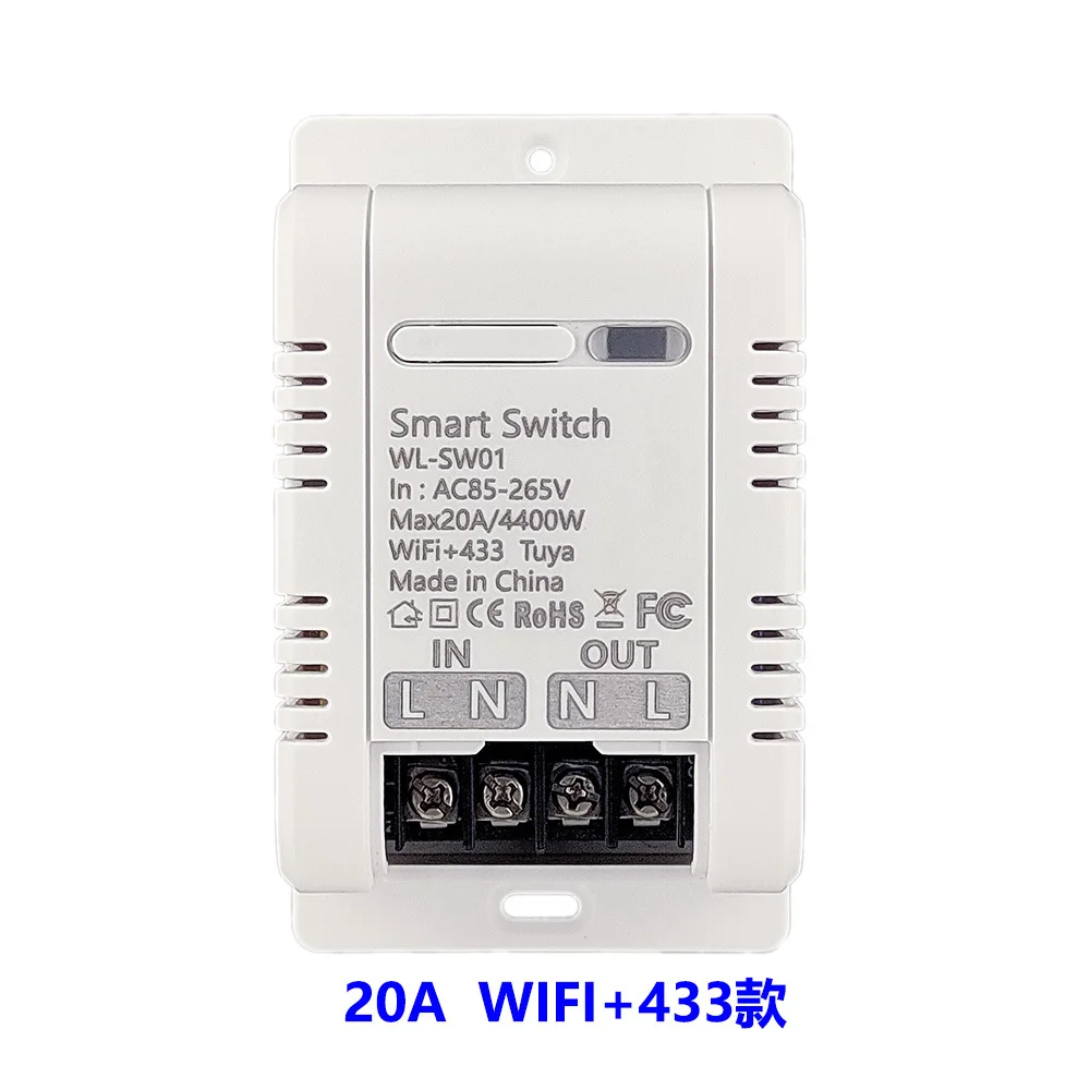 10A 16A 20A 30A Wifi RF433 Tuya Wireless Remote Control Voice Control with Google Home Alexa amazon