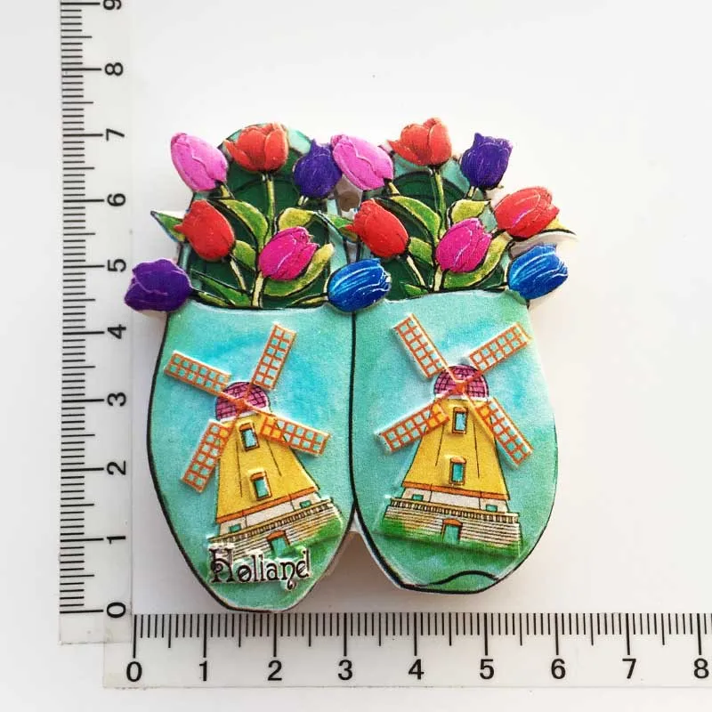 Netherlands Souvenir Gifts Amsterdam Giveaways Bicycle Tulips Klompen Shoes Gifts Dutch Windmill Fridge Magnet Holland Souvenirs