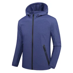Wholesale Men Quick Dry Jacket Light weight Windproof Hoodies Jacket Outdoor