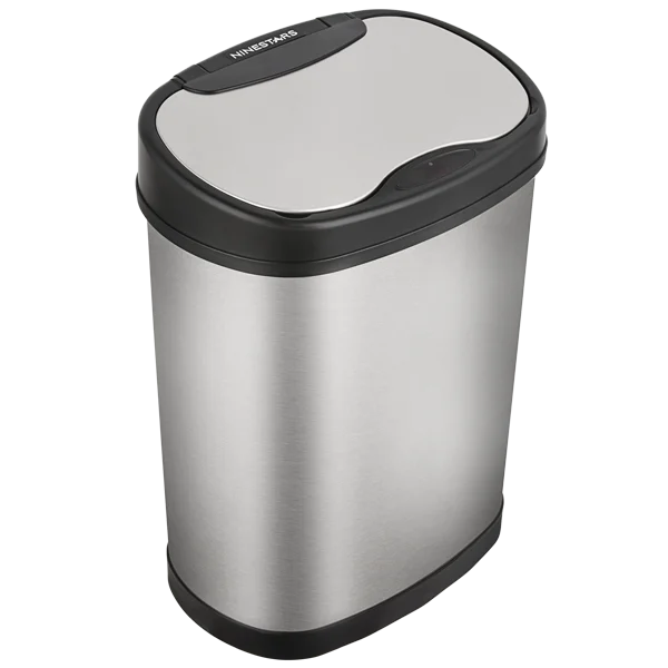 stainless steel electric touchless automatic garbage rubbish waste bin sensor dustbin smart trash can