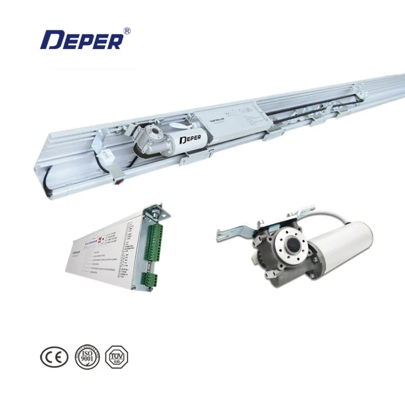 Автоматический стеклянный раздвижной дверной каркас Бескаркасный оператор мощный контроллер двигателя