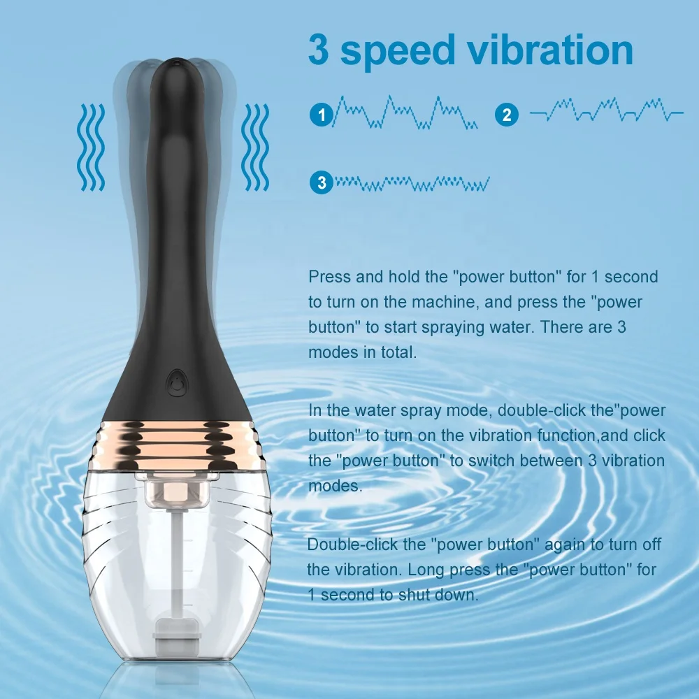 Electric Automatic Enema Anal Bulb Silicone Vaginal Douche Bottle Toy Anal Douche for Men & Women