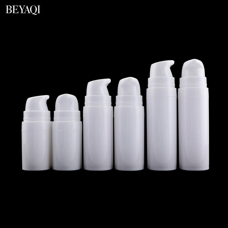 5ml 15ml Skincare Empty Foam Pump Lotion Airless Bottle,Wholesale Private Eco-friendly White Matte Airless Cream Bottle 10 ml