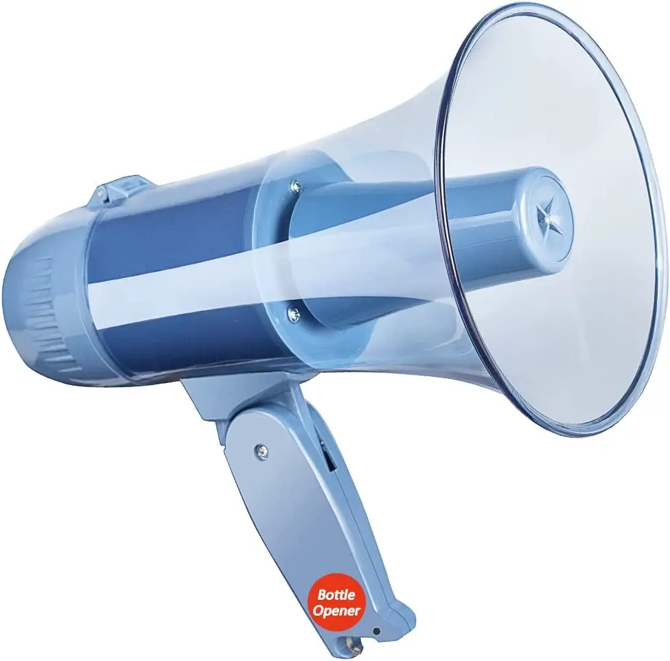 Blue 20 Watt Power Portable Megaphone Bullhorn Speaker