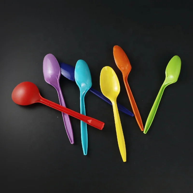 Eco friendly disposable cutlery wedding party disposable tableware soup desert spoon disposable