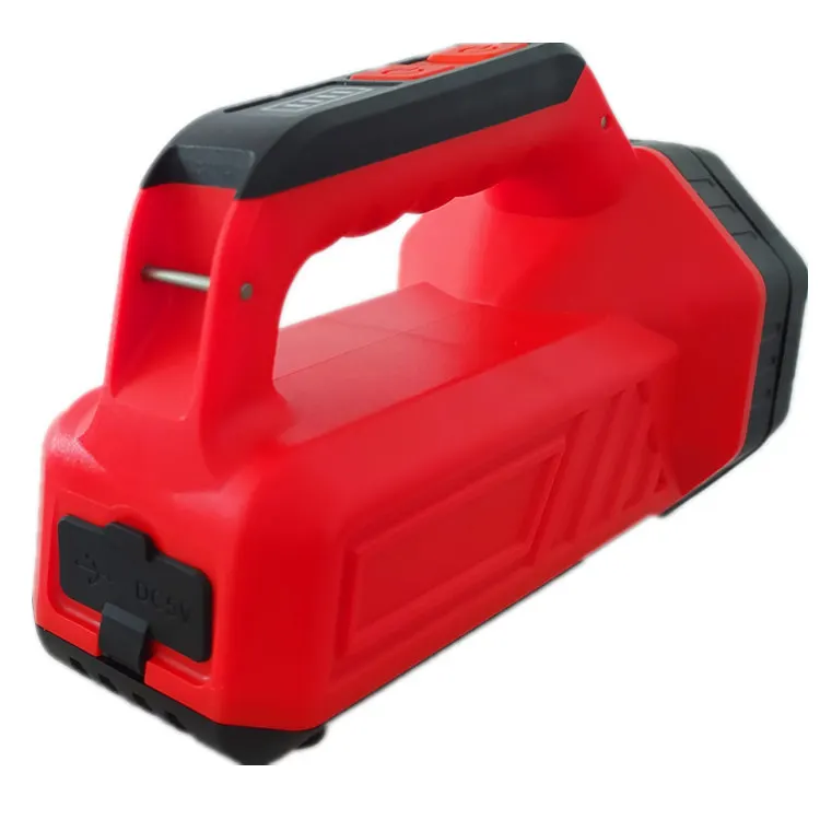 20W 1800 Lumens DC 24V 12v Searchlight Portable Rechargeable Hunting Tripod With 5W Flood Work Light 2W Red Warning Lamp Rescue