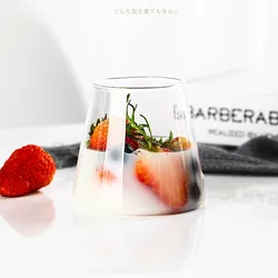 Amazon best-selling Mount Fuji Beer Glass 360ml Creative Milk Cup Transparent Borosilicate Glass Japanese Fujiyama Creative Cups