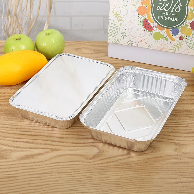 Контейнер из алюминиевой фольги 750 мл, контейнер из алюминиевой фольги с бумажной крышкой Пакистан F1