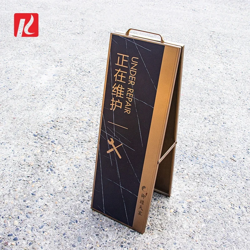 Kexian Factory Custom Stainless Steel No Parking Signs Traffic Sign Stand Warning Caution Wet Floor Sign