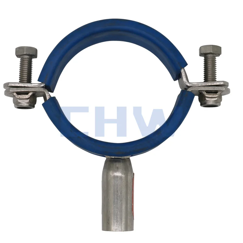 
Sanitary Stainless steel SS304 SS316L pipe clamps with blue sleeve for Other Beverage & Wine Machines 