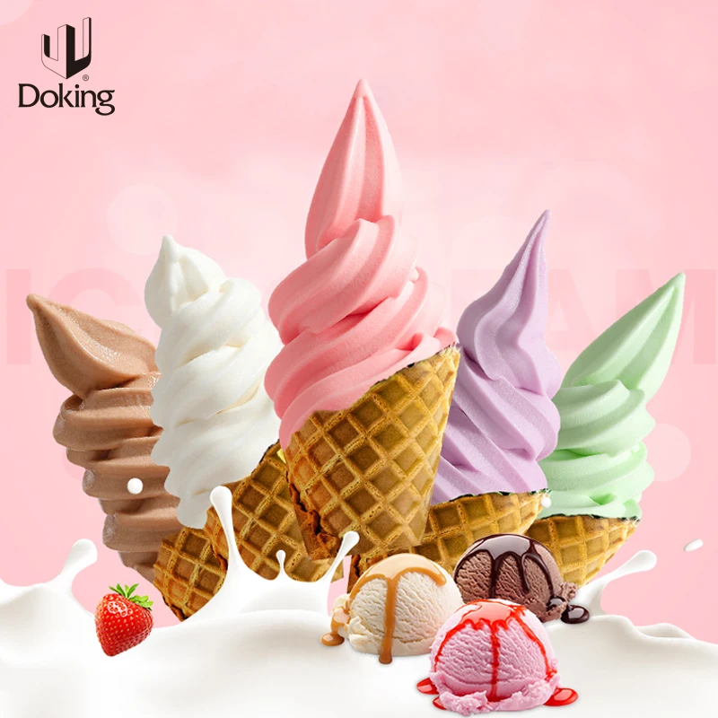 Doking Soft Ice Cream Powder for ice cone desserts sundae Chocolate soft  ice cream powder