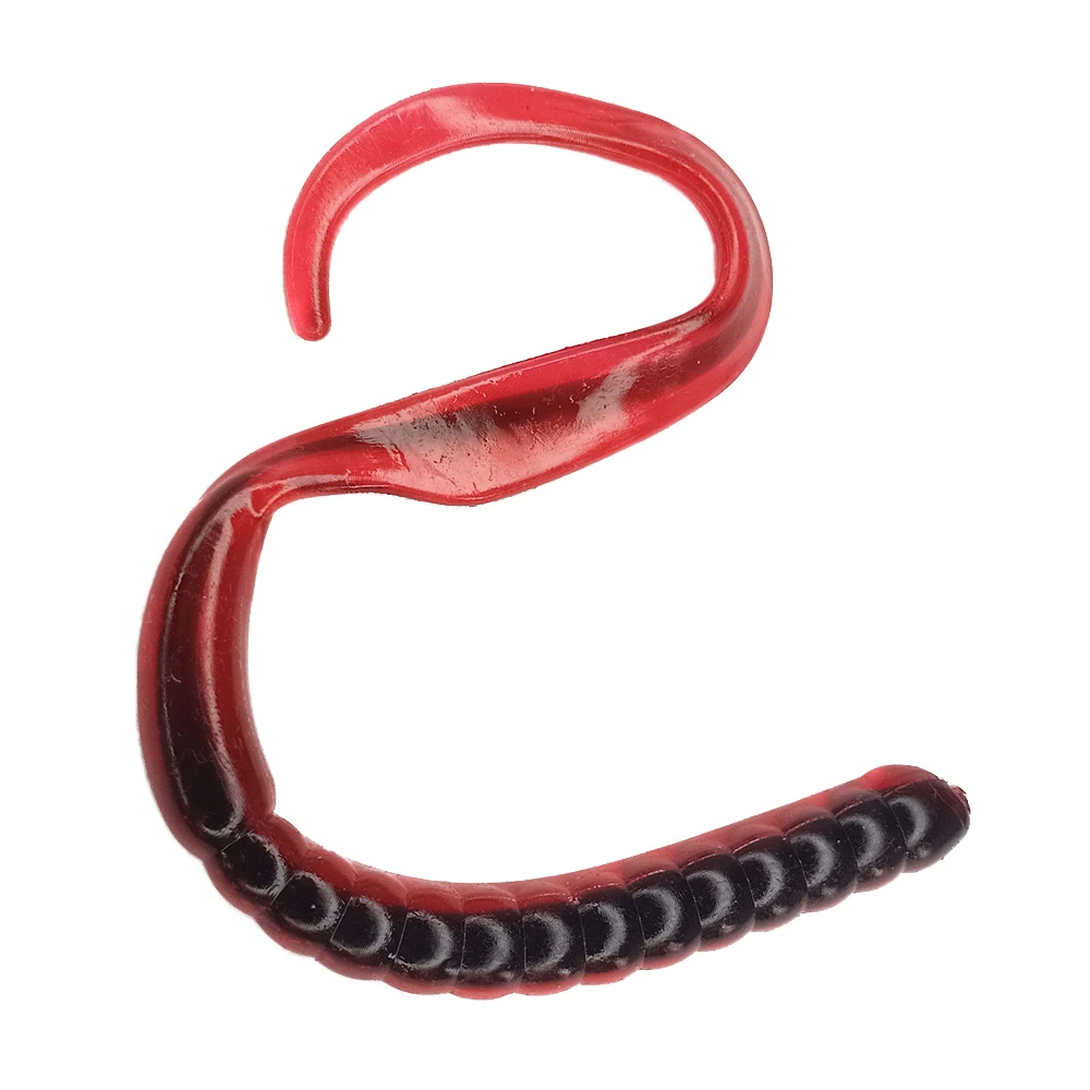 150mm 6g Realistic Life Like Tail Curls Soft Lures Soft Mini Worm Bait Artificial Fishing OEM PVC Plastic Bag Attracting Fish