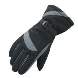 Оптовая продажа зимние мужские лыжные перчатки термальные мотоциклетные акриловые водонепроницаемые противоскользящие толстые хлопковые перчатки