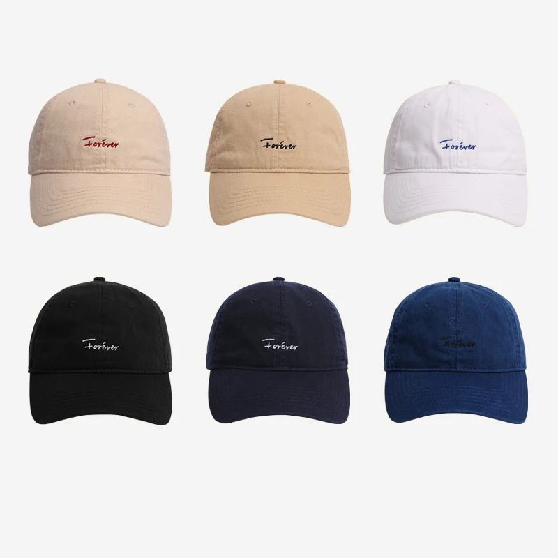 professional custom Casual puff embroidery cotton fabric men baseball caps hats