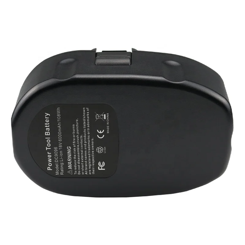 6Ah DC9096 DC9182 Lithium ion cordless power tools battery For dewalt 18V Replacement battery