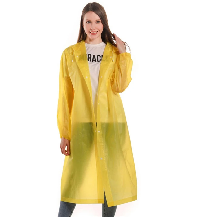 New Portable lightweight waterproof EVA raincoat color rainwear for hiking travel