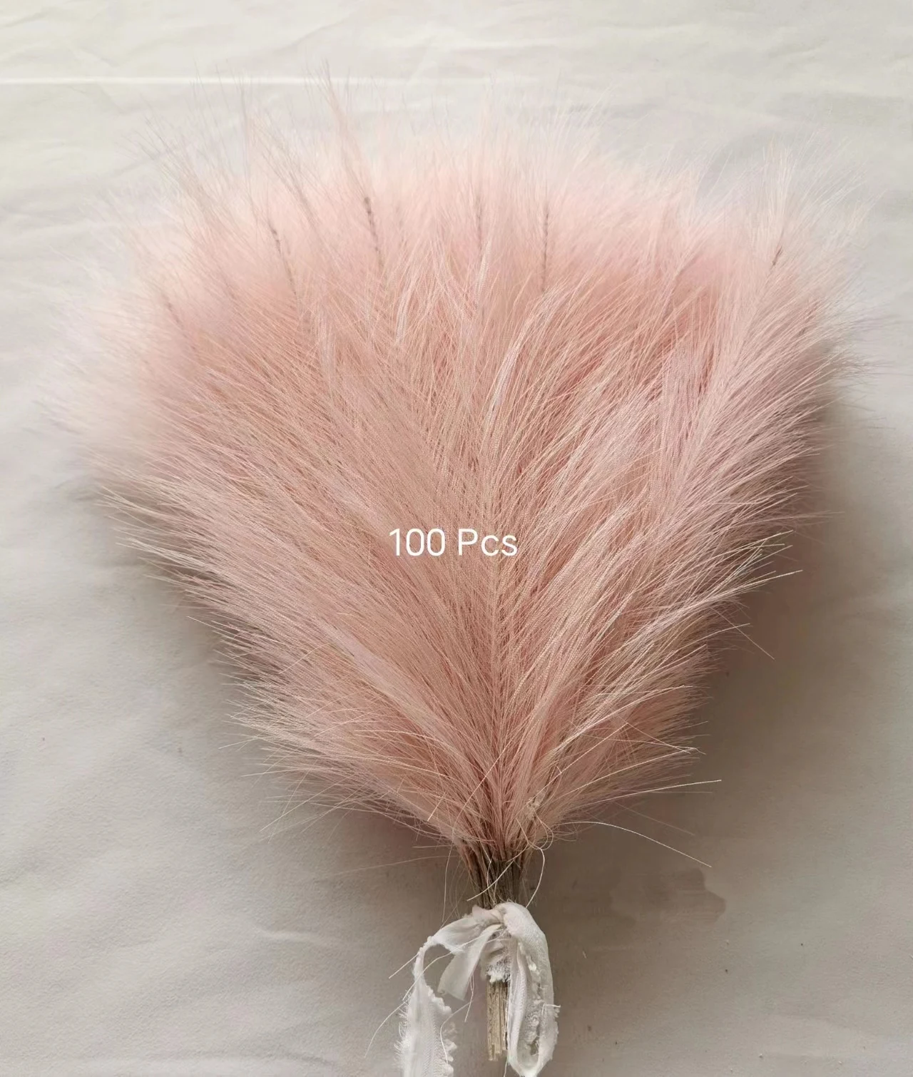 Одиночная вилка с перьями в стиле бохо, 100 шт./пучок, свадебные, простые украшения дома, искусственные пампасы, трава, искусственный язычок