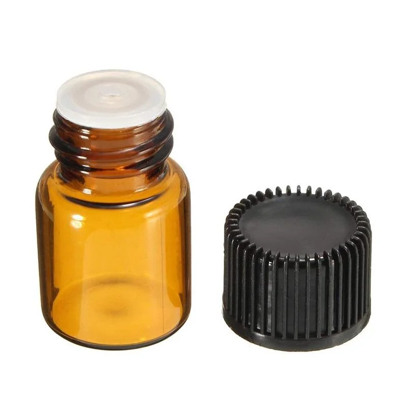 Free Shipping screw cap perfume mini 1ml glass bottles