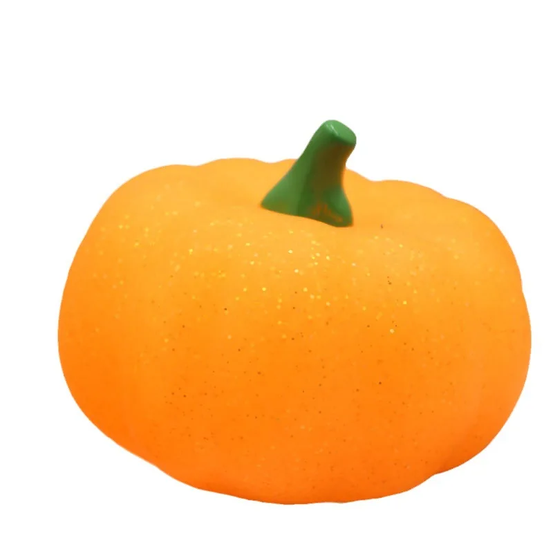 Cross-Border Halloween Soft Pumpkin Lamp DIY Graffiti Luminous Decorative Ornaments Bedroom Desktop Enhancing Holiday Atmosphere