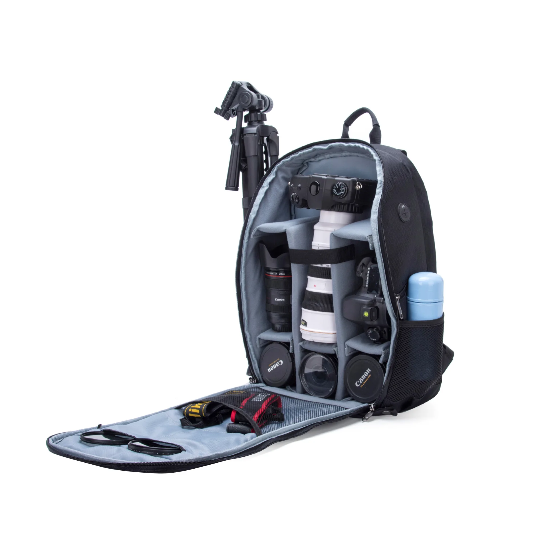 New Design Black Heavy-duty Waterproof Dslr Video Bag Tactical Camera Backpack Black Backpack Camera for Men