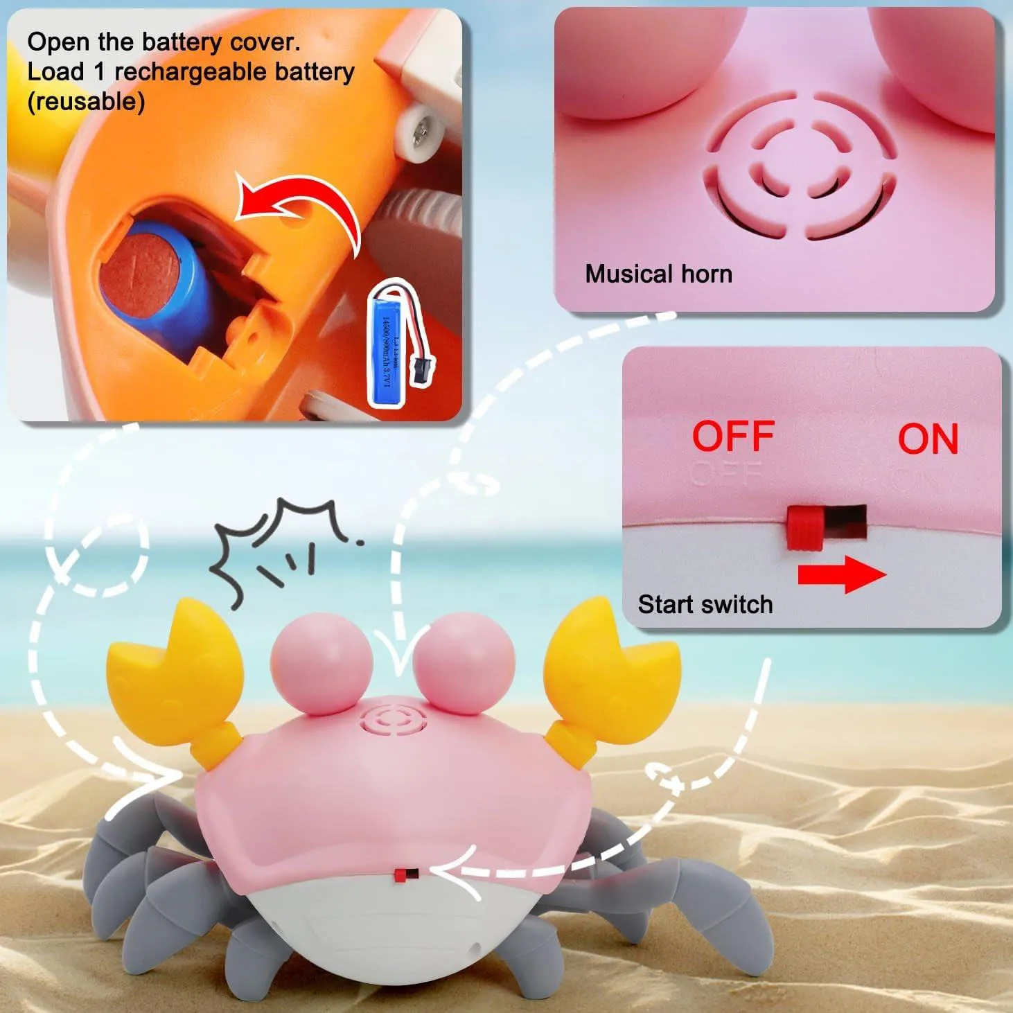 Игрушки-краб с дистанционным управлением 2 4 г