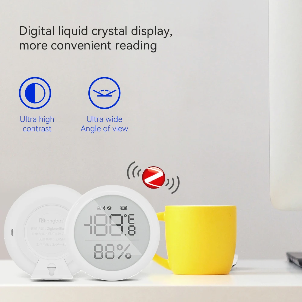 2023 newest wireless Zigbee smart home Temperature and humidity sensor GS-KCTW1Z-01