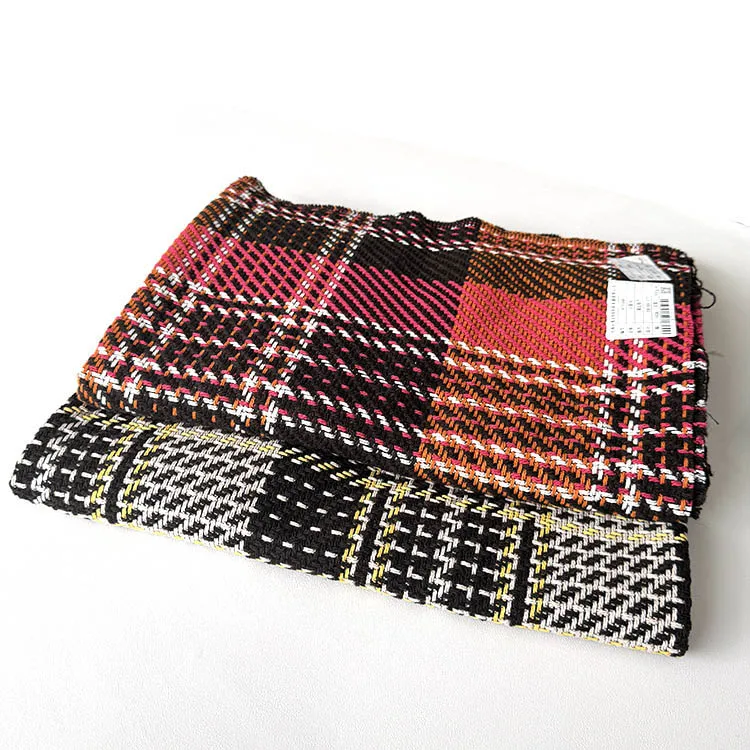 School uniform material fabric red checkered yarn dyed check plaid tartan fabric for school uniforms