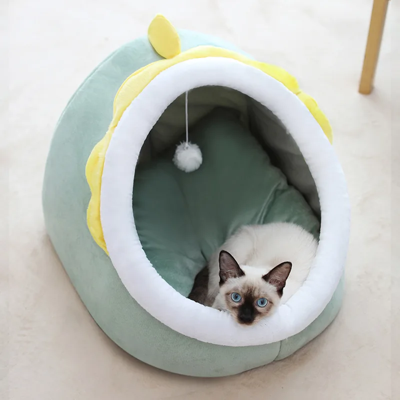 Wholesale Top Selling Secure Luxury Comfortable Soft Fun Design Private Warm Custom Indoor Cat Cave Pet Bed
