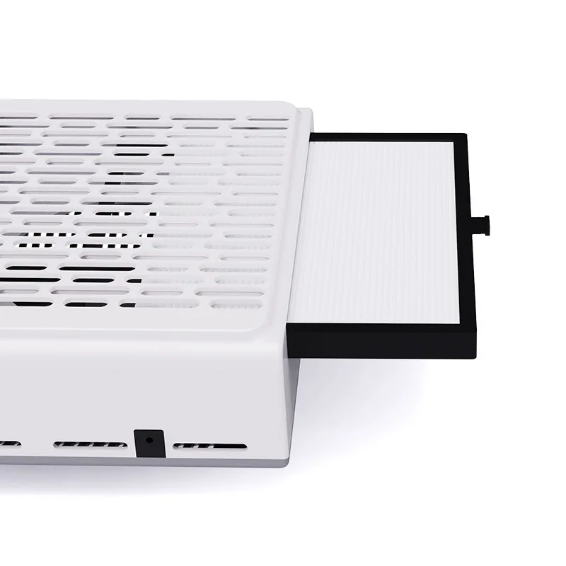 2024 Hot Sale Rechargeable Nail Art Manicure Dust Collector Professional 100w Powerful Two Colors USB Charge Low Noise