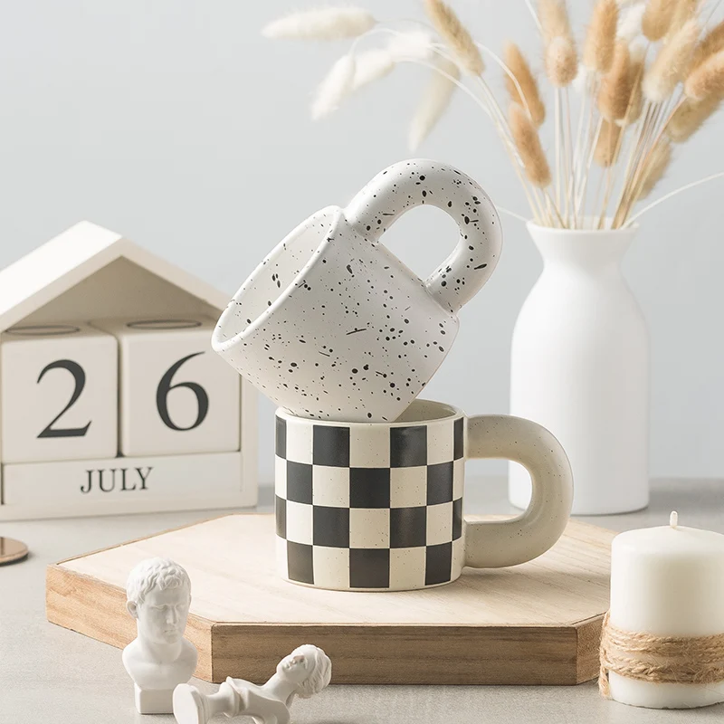 Wholesale cute milk drink cup ceramic porcelain coffee cup
