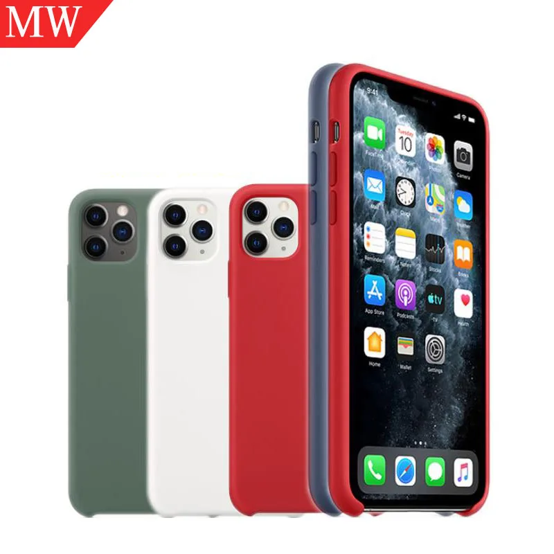 
Wireless Charging Ultra-thin Original Rubber Liquid Silicone Case For iPhone 11 Pro Max 