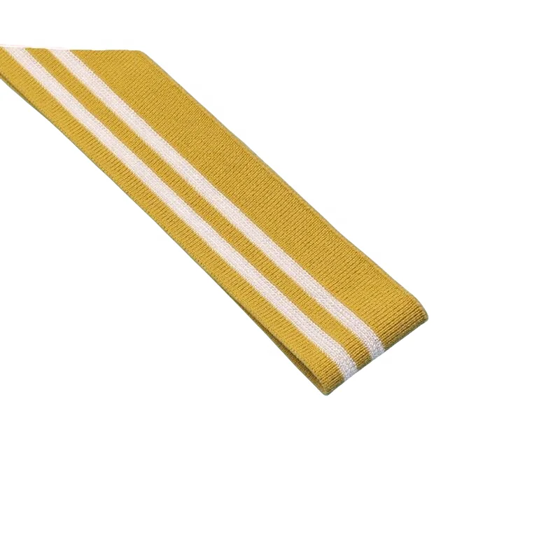 Hot running 1*1 cuff ribbed color polyester cotton material suitable for fashion baseball jacket jacket