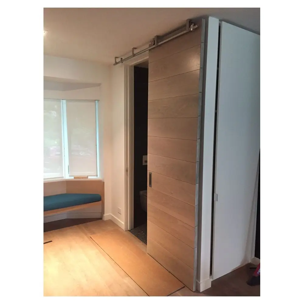 Top Seller Oak Wood Main Door Designs Modern Interior Designs Solid Pine Wooden Sliding Barn Doors Wooden Barn Door