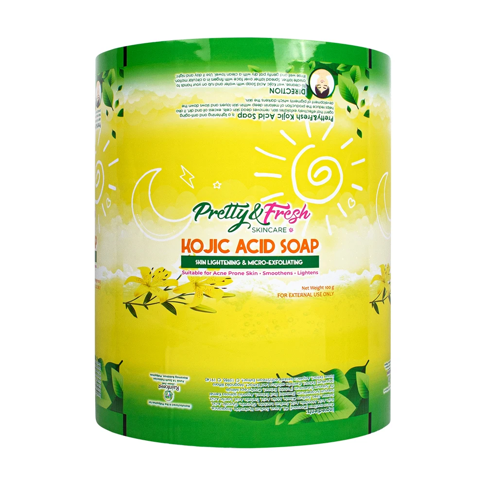 Anti Acid PET/PA/PE Cosmetic Cream Soap Travel Sample Packaging Sachet PET/VMPET/PE Laminated Aluminum Foil Shampoo Film Roll