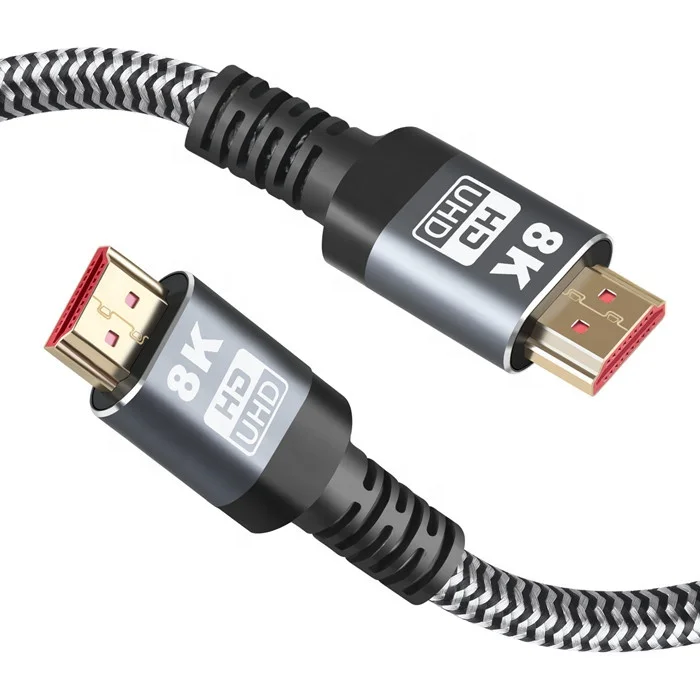 Hot Selling 28AWG Bare Copper Gold Plated 3D 4K 8K V2.1 TV HDMI Cable for PS Series