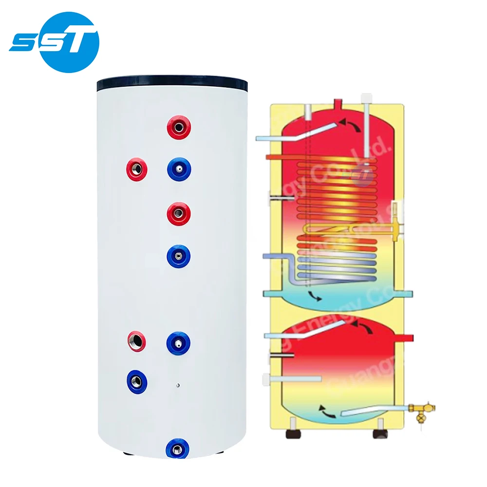 Wholesale DHW Tank Sale Home Use Good Quality Tank 1000L With Coils Stainless Steel