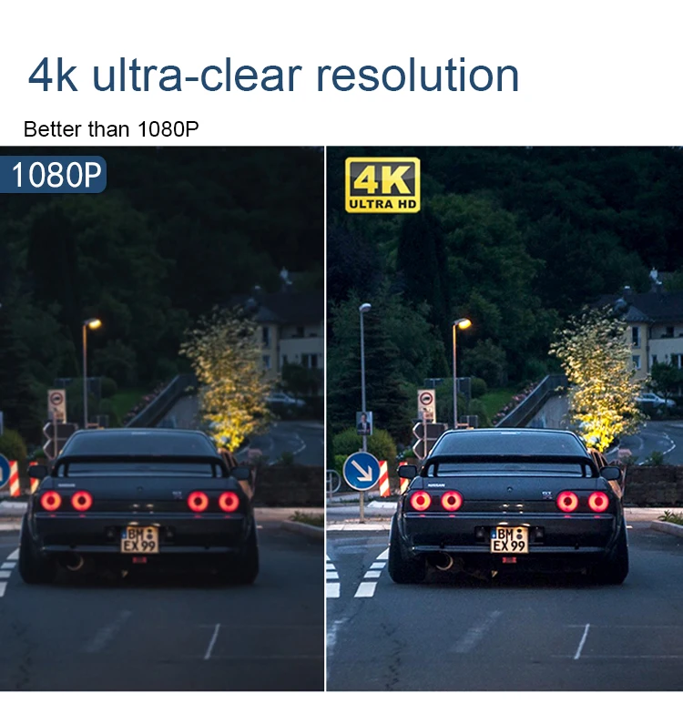 1080P 4K 1080P Hd Hidden Wifi Car Black Box Dash Cam For Tesla