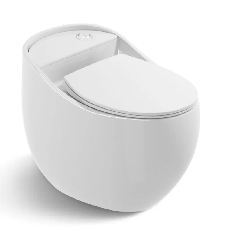 KD-T209P New Trending Ceramic Toilet Molds Hotel Sanitary Ware High Quality Glazed One Piece Cute Egg Shape Floor WC Bowl