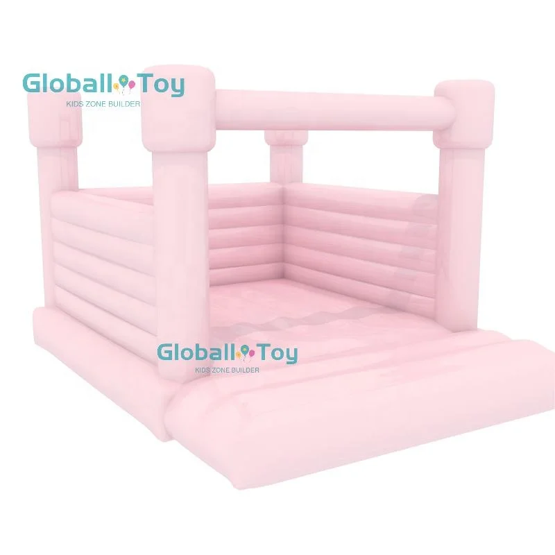 Kids bouncy castle inflatable white bounce house playground jumping bouncer