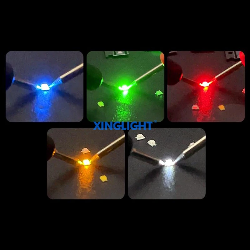 XINGLIGHT Сверхъяркий светодиодный шарик SMD 0603 0805 1206 Антимаксимальный чип Красный Светло-Голубой Светло-Желтый Оранжевый Светло-Белый Зеленый