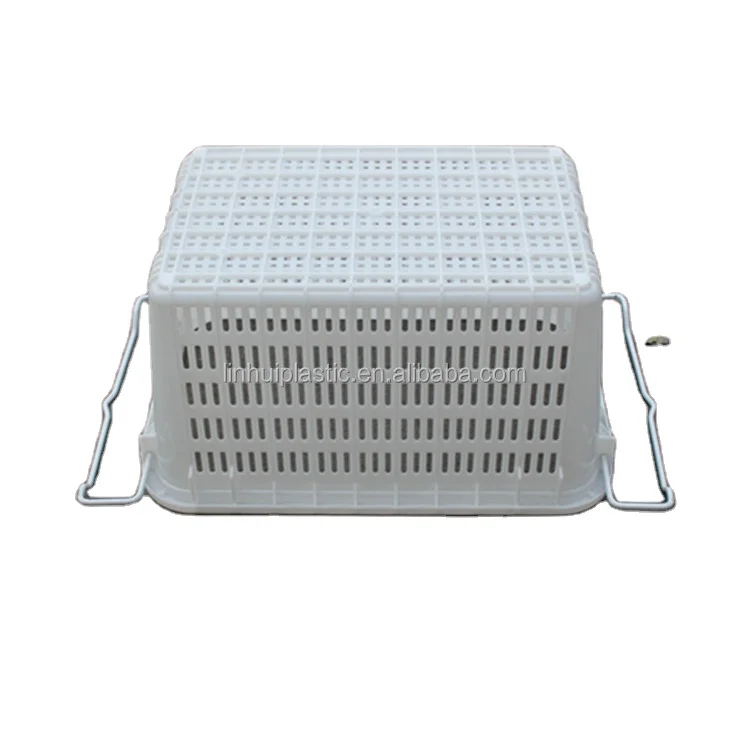 Nestable and stackable plastic crate with handle for vegetable and fruit plastic basket